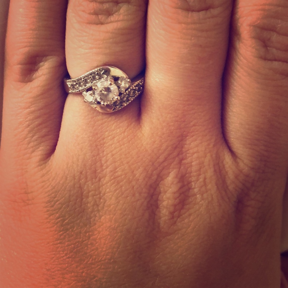 Silver CZ ring